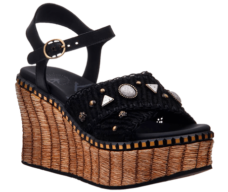 OTBT Cahoot Black Wedge Sandal Women US sizes 6-10 NEW!!!