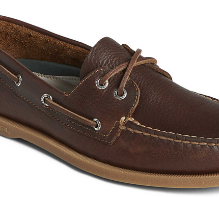 Sperry A/O Authentic Original 2 Eye Pull-Up Dark Tan Boat Shoe Mens sizes 7-16 M