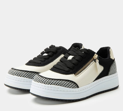 Alegria Averie Houndstooth Black Leather Shoe Loafer Womens sizes 35-42 NEW