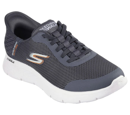 SKECHERS Go Walk Flex Hands Free Gray Slip-ins Sneaker Men's sizes 7-14/NEW WIDE