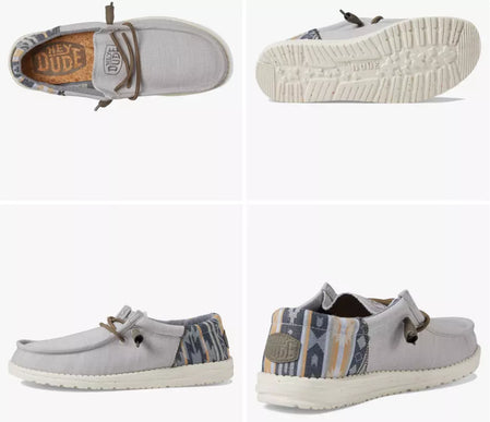 Hey Dude Wally Eco Funk Stone Sneaker Shoe Men's sizes US 7-15/NEW!!!!