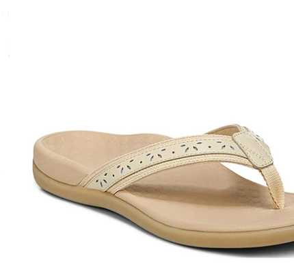 Vionic Tide Casandra Semolina Leather Sandal Flip Flop Women's US sizes 5-12 NEW