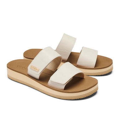 Cobian Dana Rise White 2-Strap Flatform Slide Sandal Women's US Sizes 5-11 NIB!!