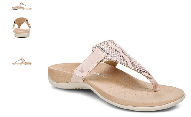 Vionic Wanda Pale Blush T-Strap Sandal Flip Flop Women's sizes 5-12 NEW!!!