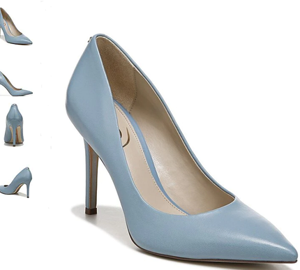 Sam Edelman Hazel Aspen Sky Leather Pointed Toe Pump Women's sizes 6-10/ NEW!!!
