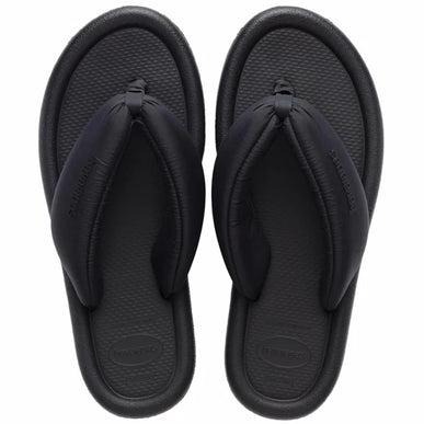 Havaianas Maxi Puffed Black Flip Flop Women sizes 35-36-41-42