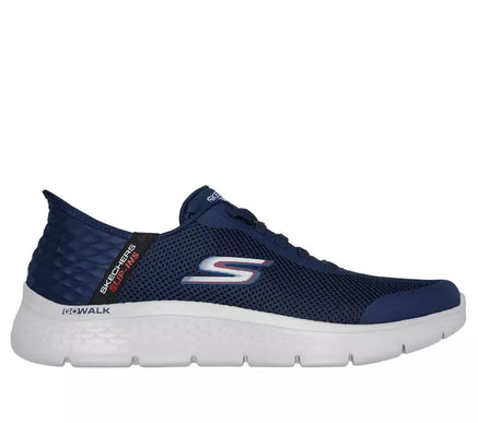SKECHERS Go Walk Flex Hands Free Navy Slip-ins Sneaker Men's sizes 7-14/NEW WW