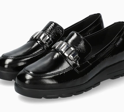 Mephisto Carlyne Black Vernis 014 Penny Loafer Shoe Womens Sizes 6-11 NEW
