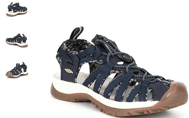 Keen Whisper Navy/Birch Hiking Walking Sandal Women's sizes 5-12/NEW!!!