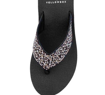 Yellow Box Wyle Purple Multi Wedge Toe Post Sandal Women's sizes 6-10/NEW!