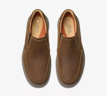 Clarks Un Briley Step Beeswax Leather Casual Shoe Mens US sizes 7-15 NEW WIDE