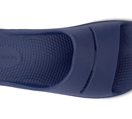 OOFOS OOahh Slide Sandal Navy Mens and Womens Sizes M3/W5-M13/W15 NEW