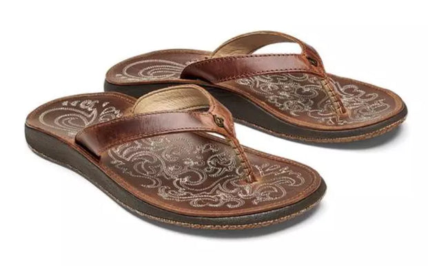 Women's Olukai Paniolo Natural Flip Flop Comfort Sandal US Sizes 5-11 NIB!!