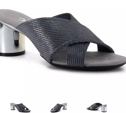 Onex Alma Cross Slide Pewter Wedge Sandal Women's US sizes 5-11/NEW!!!