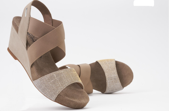 Mephisto Barbara Warm Grey Silver Comfort Wedge Sandal Womens Sizes 35-42 NEW!!!
