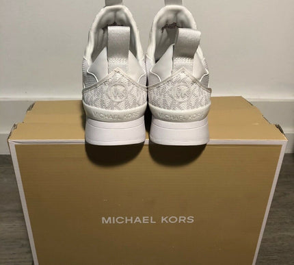 Michael Kors Allie Stride Bright White Slip-on Sneaker Sizes 5-10/NEW!!!