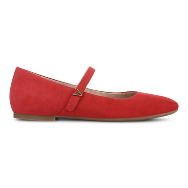 Vionic Alameda Red Suede Mary Jane Flat Slip-on Shoe Women sizes 5-12/NEW!!!