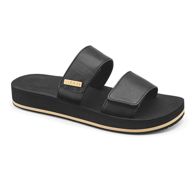 Cobian Dana Rise Black 2-Strap Flatform Slide Sandal Women's US Sizes 5-11 NIB!!