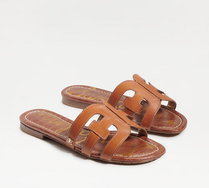 Sam Edelman Bay Saddle Brown Leather Slide Sandal Women's US sizes 6-10/NIB!!!