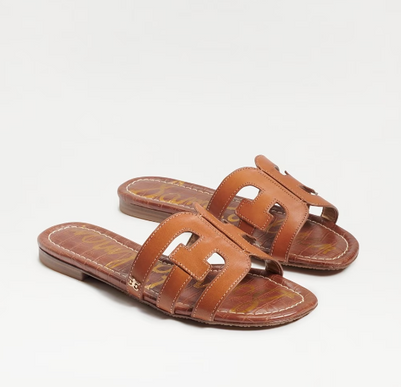Sam Edelman Bay Saddle Brown Leather Slide Sandal Women's US sizes 6-10/NIB!!!