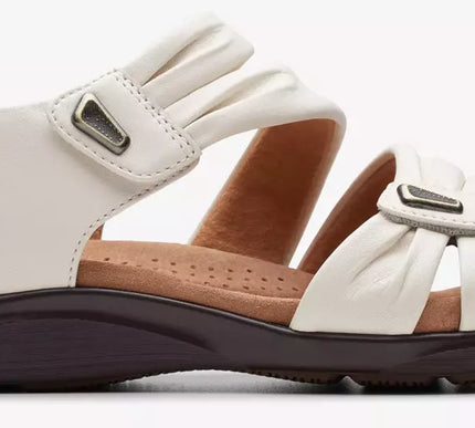 Clarks Kitly Ave White Strappy Sandal Women's sizes US 5-11 NEW!!!
