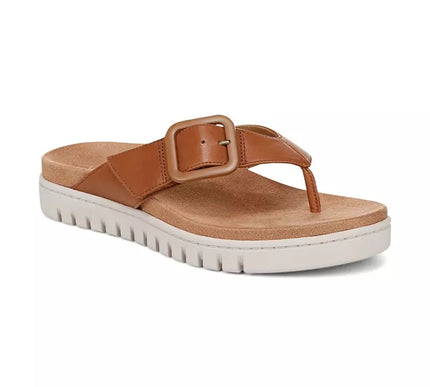 Vionic Uptown Marin Tan Leather Toe Post Sandal Women's sizes 5-11/NEW!!!