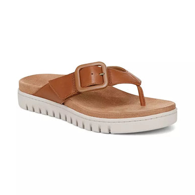Vionic Uptown Marin Tan Leather Toe Post Sandal Women's sizes 5-11/NEW!!!