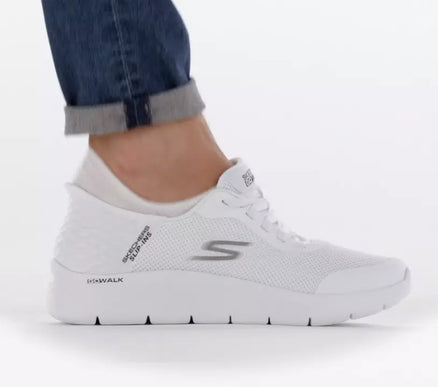 SKECHERS Go Walk Flex Hands Free White Slip-ins Sneaker Men's sizes 7-15/WIDE!!!