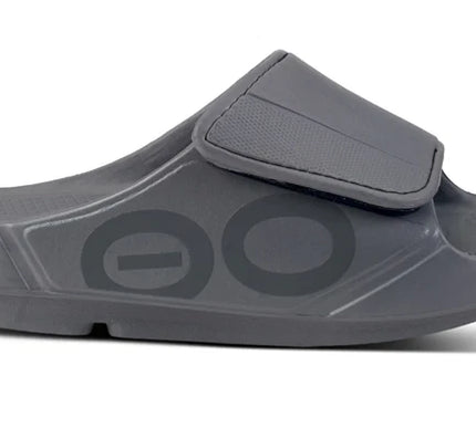 OOFOS OOahh Sport Flex Sandal Slide Slate Mens and Womens Sizes M4/W6-M13/W15