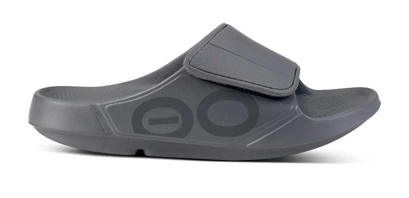 OOFOS OOahh Sport Flex Sandal Slide Slate Mens and Womens Sizes M4/W6-M13/W15