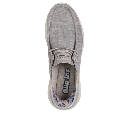 SKECHERS Go Walk Max-With Ease Taupe Slip-ins Sneaker Men's sizes 7-14/NEW!!