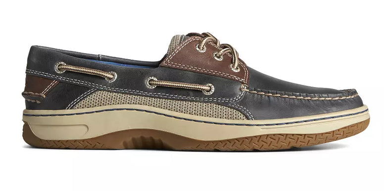 Sperry Billfish 3-Eye Navy/Brown Boat Shoe Men's sizes 7-16 Medium/NEW!!