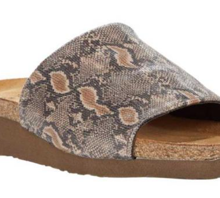 Naot Alana Neutral Python Slide Sandal Women's sizes 36-42/5-11 NEW!!!