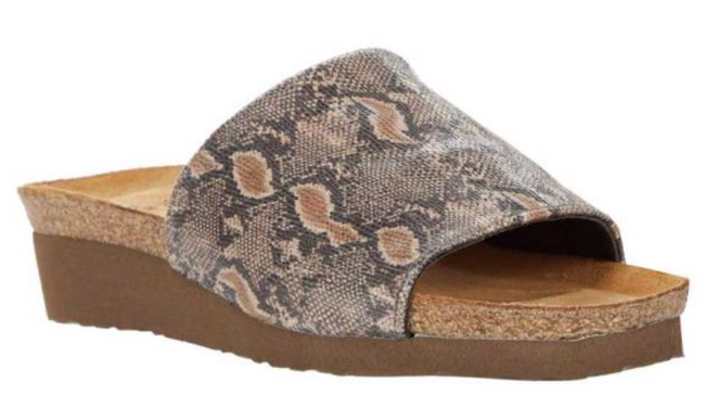 Naot Alana Neutral Python Slide Sandal Women's sizes 36-42/5-11 NEW!!!