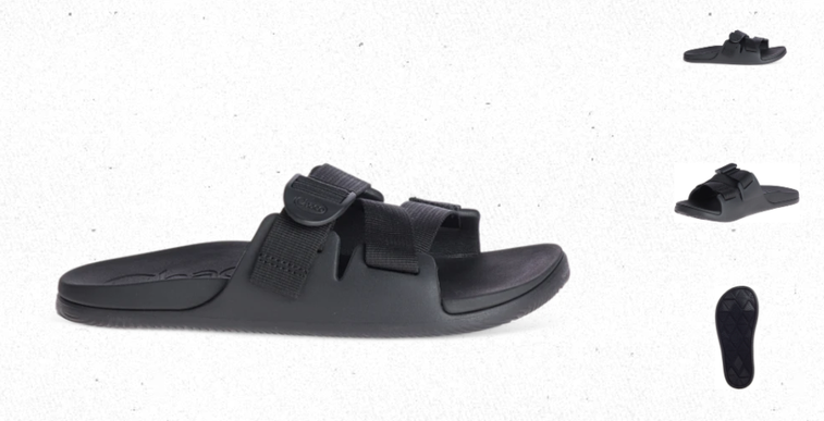 Chaco Chillos Slide/Black Black Comfort Sandal Women's US sizes 5-12 NEW!!!