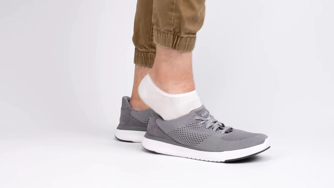 Kizik Lima Grey Knit Hands-Free Slip in Slip On Shoes Mens sizes 9-13