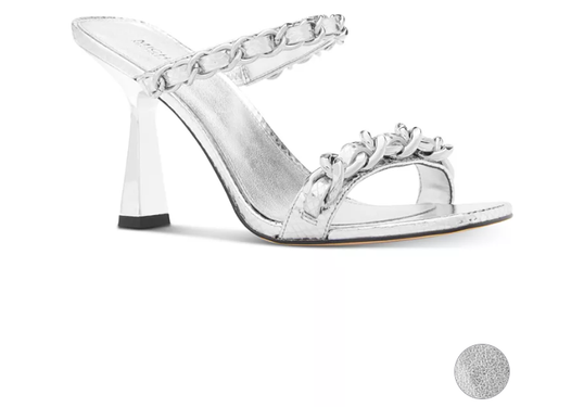 Michael Michael Kors Clara Silver Leather Women's US sizes 6-10/NEW!!!