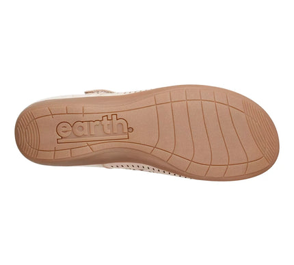 Earth Brady Light Natural Adjustable Strap Casual Flat Womens sizes 6-10 NEW M