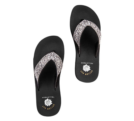 Yellow Box Brigid Black Flatform Toe Post Sandal Women's sizes 6-10/NEW!