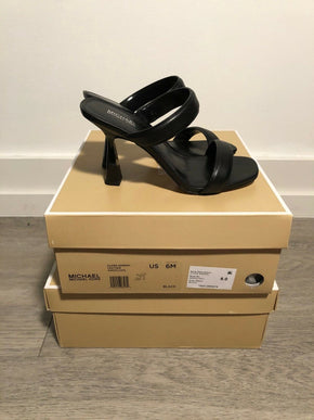 Michael Michael Kors Clara Sandal Black Leather Women's US sizes 6-10/NEW!!!