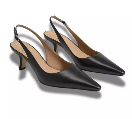 Sam Edelman Bianka Slingback Black Nappa Leather Pump Women's sizes 6-11/ NEW!!