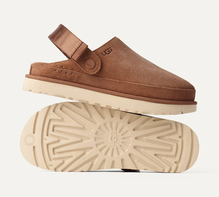 UGG Goldenstar Clog Chestnut Suede Platform Womens US sizes 5-12/NEW