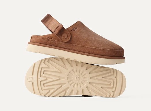 UGG Goldenstar Clog Chestnut Suede Platform Womens US sizes 5-12/NEW
