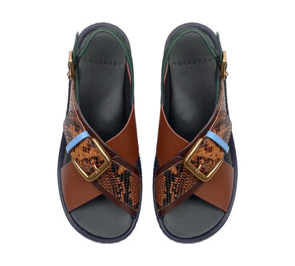 4CCCCEES Plia Juno Coffee Strappy Sandal Women's Sizes 36-41/6-11/NEW!!!