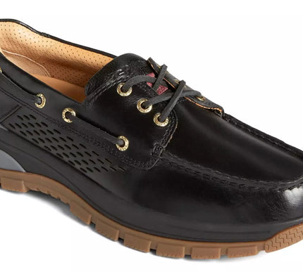 Sperry Gold Cup Billfish Plushwave Black Boat Shoe Men's sizes 7-13/NEW!!! WIDE
