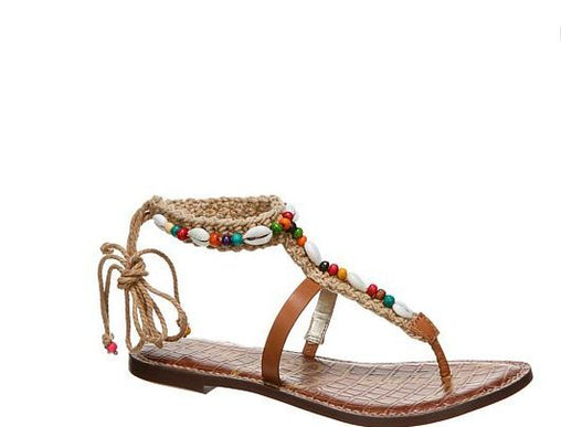 Sam Edelman Gerome Saddle Multi Leather Ankle Strap Sandal womens 6-10/ NEW!!!