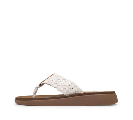 Yellow Box Gamma Cream Flatform Toe Post Sandal Women's sizes 6-10/NEW!