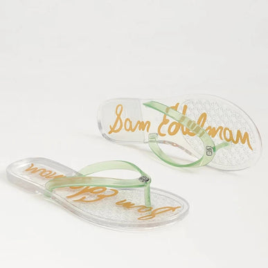 Sam Edelman Dean Jelly Clear Green Toe Post Sandal Women's US sizes 5-11/NIB