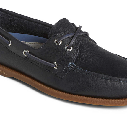 Sperry A/O Authentic Original 2 Eye Pull-Up Navy Boat Shoe Men's sizes 7-16 M