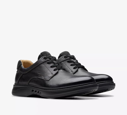 Clarks Un Briley Pace Black Leather Casual Loafer Shoe Men's US sizes 7-15 NEW!!